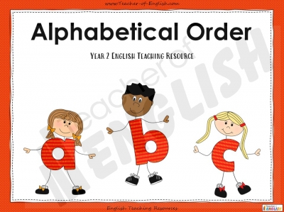 Alphabetical Order - Year 2